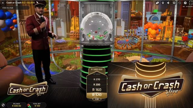 Portada de Cash or Crash en el lobby